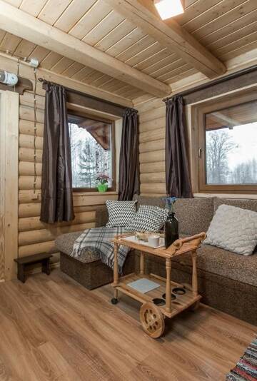 Фото номера Четырехместный номер с террасой Кемпинги Eco-friendly Camping Oskalns г. Цесис 17